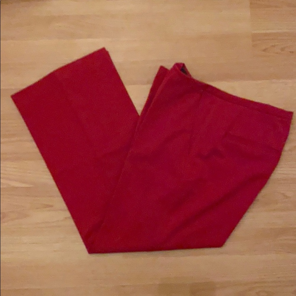 Chico’s Red Trousers Dress Pants Business Slacks